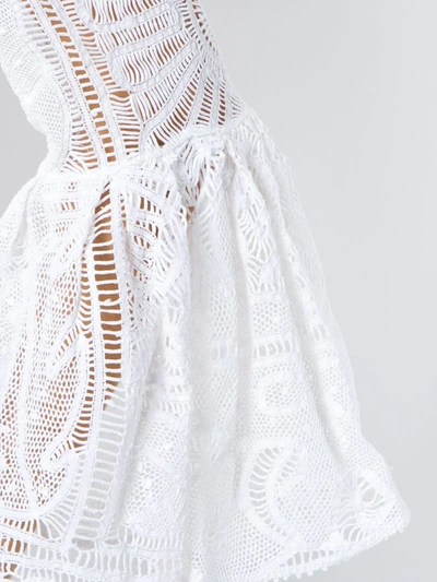 Shop Martha Medeiros Lita Off The Shoulder Lace Top In White
