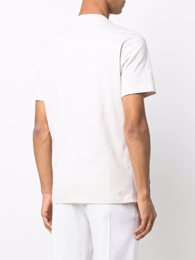 Brunello Cucinelli Embroidered Motif T-shirt In Rosa