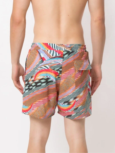 Shop Lygia & Nanny Printed Gil Swim Shorts In Multicolour