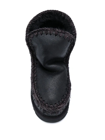 Mou Logo-plaque Sneaker Boots In Black