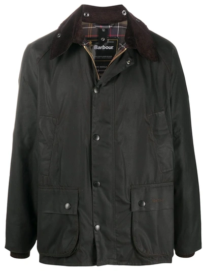 Shop Barbour Bedale Snap-fastening Jacket In Brown