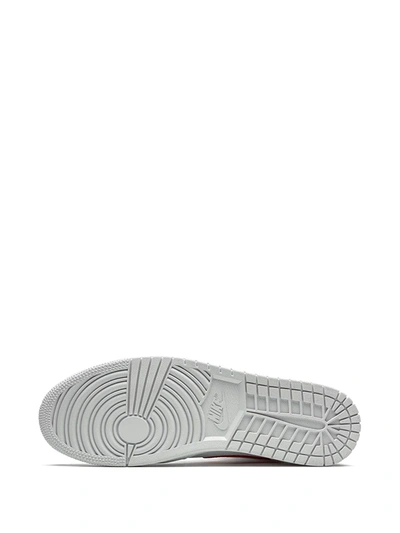 Shop Jordan Air  1 Mid "university Red" Sneakers In White