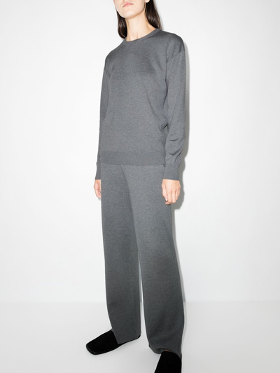 Shop Olivia Von Halle Carmel Two-piece Track Suit In Grey