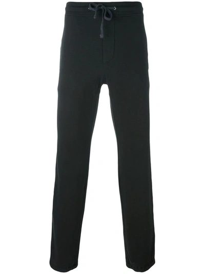 Shop James Perse Drawstring Track Pants In Black