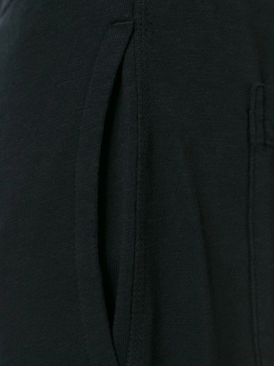 Shop James Perse Drawstring Track Pants In Black