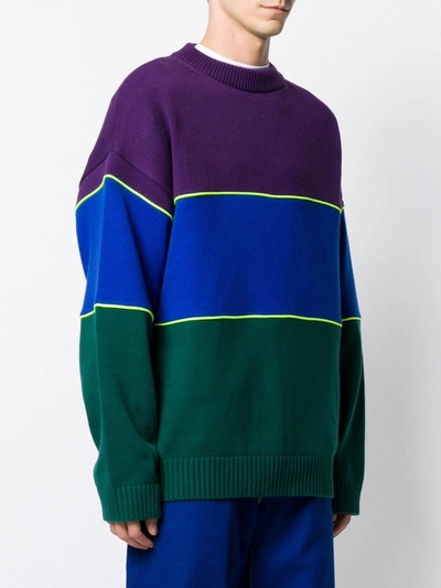 Shop Ader Error Colour Block Jumper In Purple