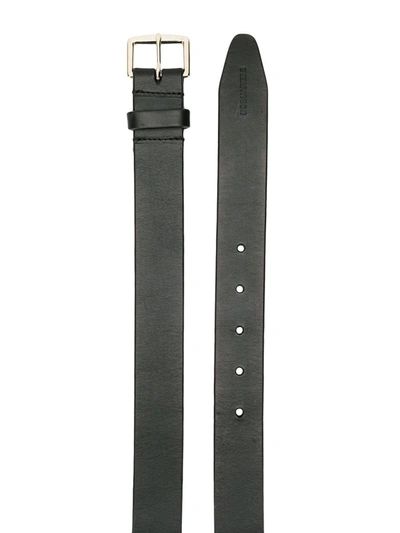 Dsquared2 Pointed Tip Buckle Belt In Black