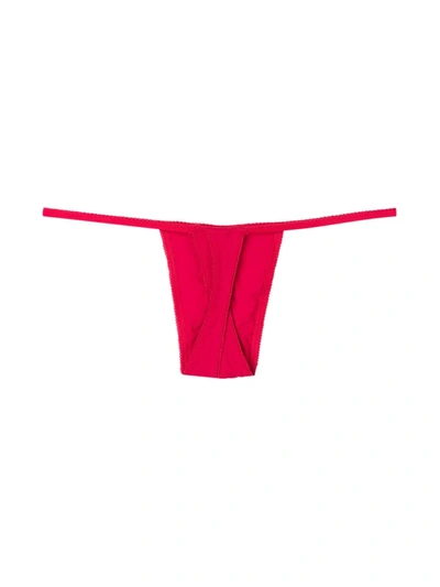 Shop Maison Close Le Petit Secret Open Thong In Red