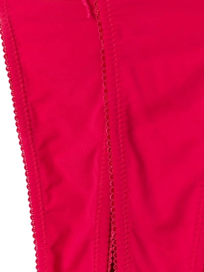 Maison Close Le Petit Secret Open Thong In Red
