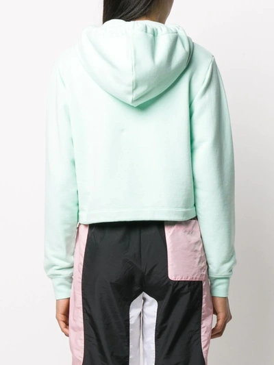CROPPED DRAWSTRING HEM HOODIE
