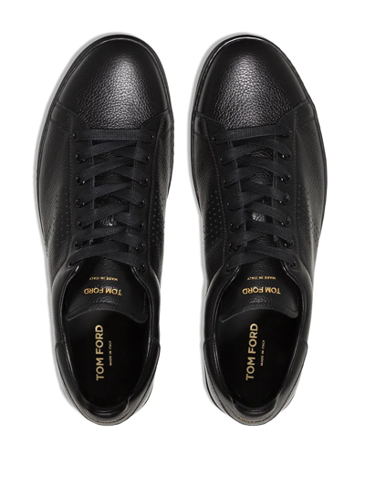 Shop Tom Ford Warwick Low-top Sneakers In Black