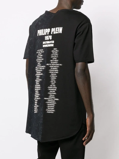 Shop Philipp Plein Printed T-shirt In Black