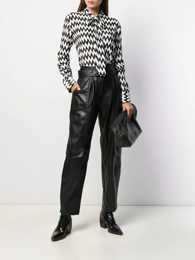 Shop Haider Ackermann Printed Pussy Bow Blouse In Black