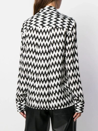 Shop Haider Ackermann Printed Pussy Bow Blouse In Black