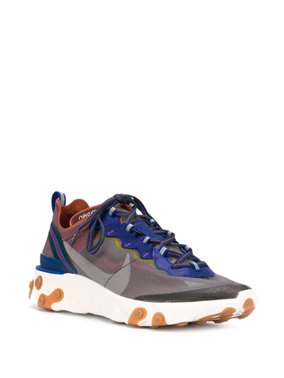 Shop Nike React Element 87 "dusty Peach" Sneakers In Grey
