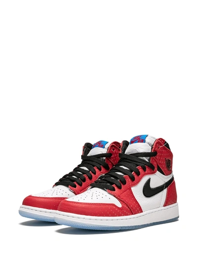 Shop Jordan Air  1 Retro High Og "spider-man Origin Story" Sneakers In Red