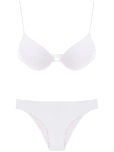 Shop Amir Slama Balconette Bikini Set In White