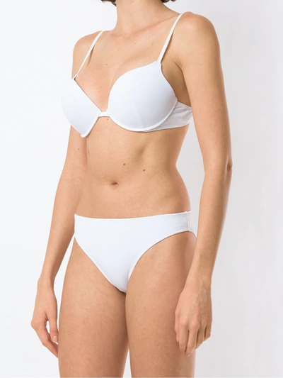 Shop Amir Slama Balconette Bikini Set In White
