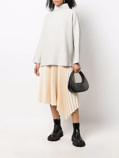 3.1 Phillip Lim Ribbed High-neck Jumper In Grey