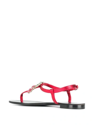 Shop Giuseppe Zanotti Cherry-red Sandals