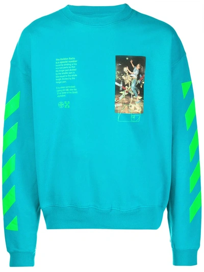 Shop Off-white Pascal Painting Sweatshirt In Blue