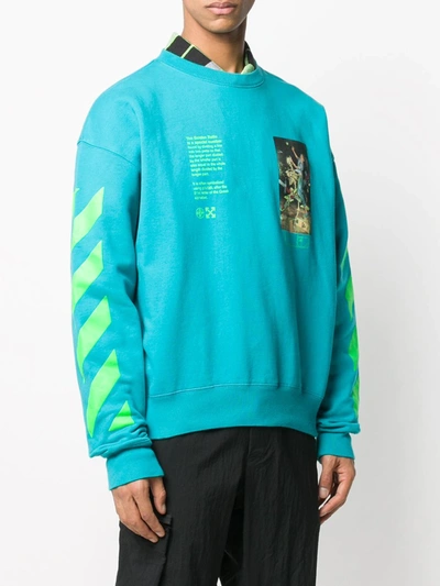 Shop Off-white Pascal Painting Sweatshirt In Blue