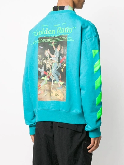Shop Off-white Pascal Painting Sweatshirt In Blue