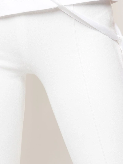 Shop Rosetta Getty Pintuck Flared Trousers In White