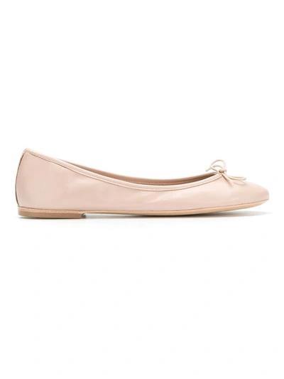 Shop Sarah Chofakian Flat Ballerinas In Neutrals