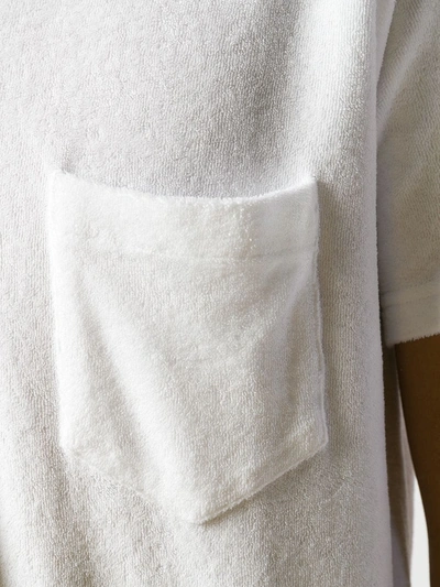 Shop Orlebar Brown Terrycloth Polo Shirt In White