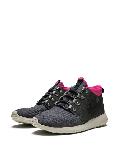 Shop Nike Roshe Run High-top Sneakers In Purple