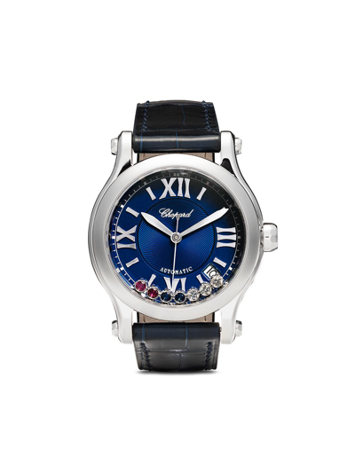 Shop Chopard Happy Sport London Limited-edition 36mm In Stainless Steel