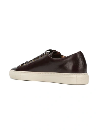 Shop Buttero Classic Lace-up Sneakers In Brown