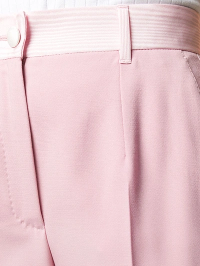 Shop Dolce & Gabbana Front Pleat Tailored Trousers In Pink
