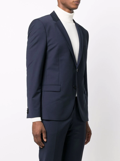 Hugo Boss Single-breasted Suit Jacket In Blue