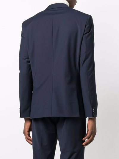 Hugo Boss Single-breasted Suit Jacket In Blue