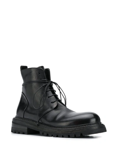 Marsèll Parrucca Leather Lace-up Boots In Black