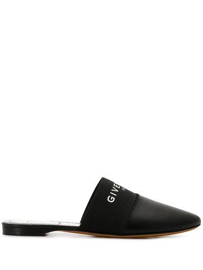 Shop Givenchy Bedford Logo-band Mules In Black