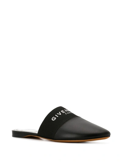 Shop Givenchy Bedford Logo-band Mules In Black