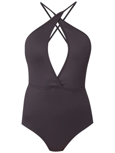 Shop Amir Slama Swimsuit With Cut Detail In Black