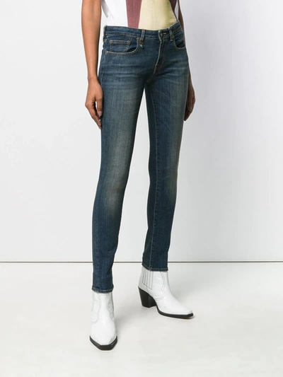Shop R13 Kate Skinny Jeans In Blue