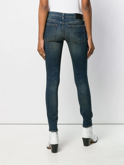 Shop R13 Kate Skinny Jeans In Blue