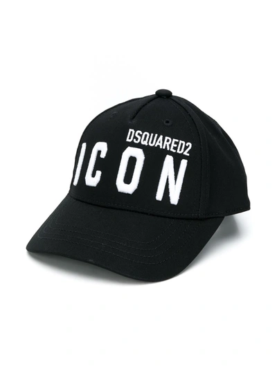 Shop Dsquared2 Logo-embroidered Baseball Cap In Black