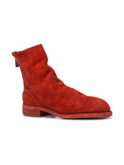 Shop Guidi Ankle Boots In Red