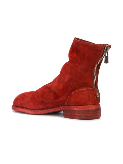 Shop Guidi Ankle Boots In Red