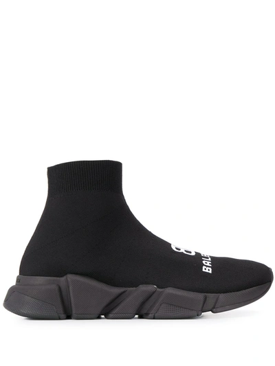 Shop Balenciaga Speed Recycle Sneakers In Black