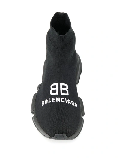 Shop Balenciaga Speed Recycle Sneakers In Black