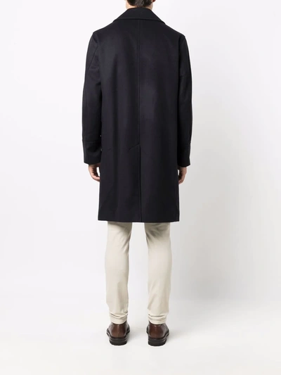 Mackintosh Redford Double-breasted Coat In Blau