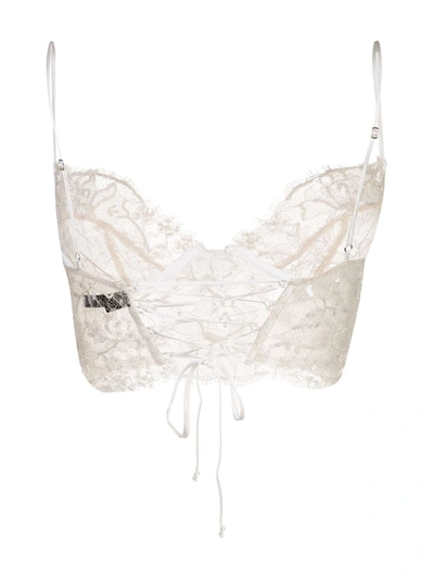 Shop Kiki De Montparnasse Beaded Longline Bra In White