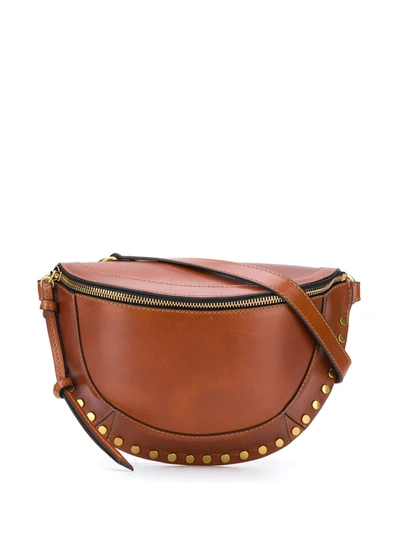 Shop Isabel Marant Skano Leather Belt Bag In Brown